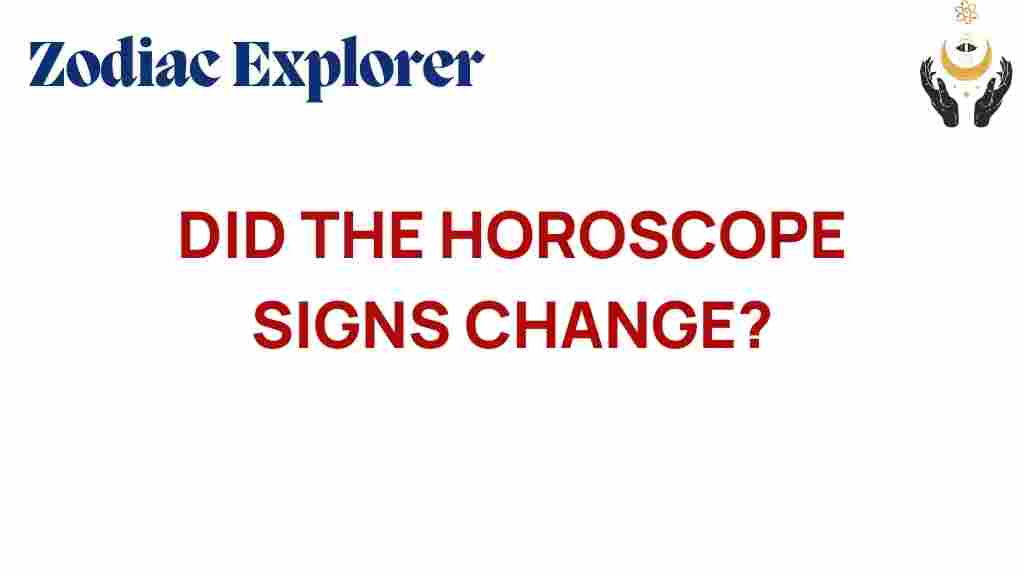 did-the-horoscope-signs-change