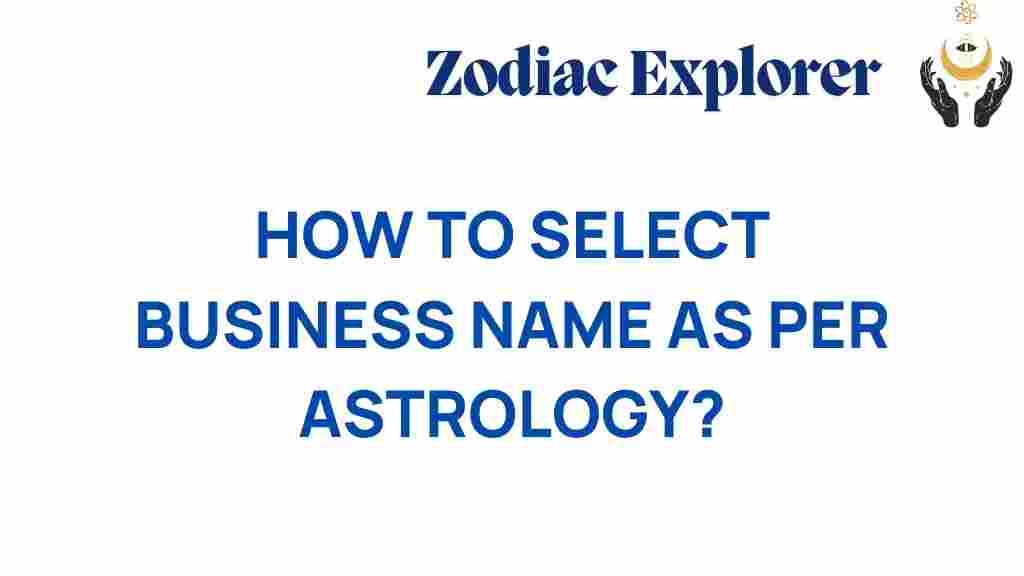 astrology-business-name-selection