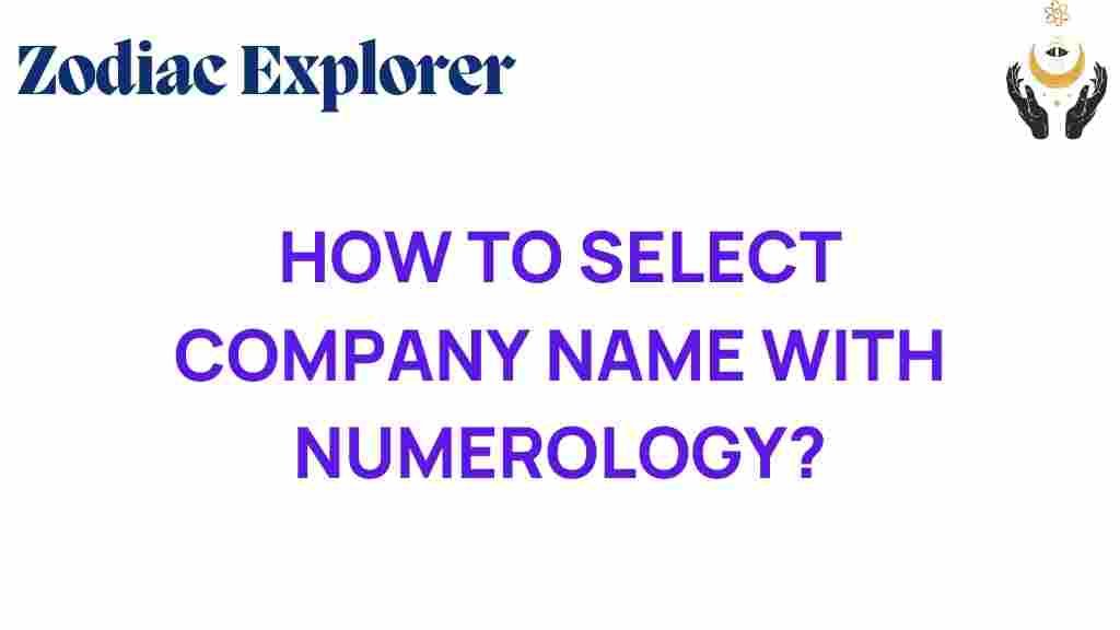 numerology-company-name-selection