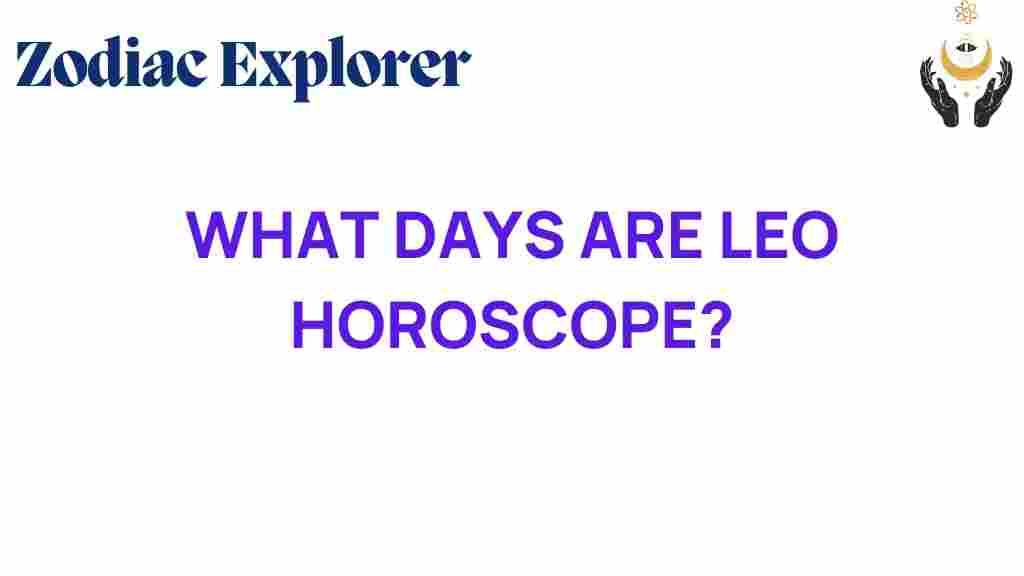 leo-horoscope-favorable-days