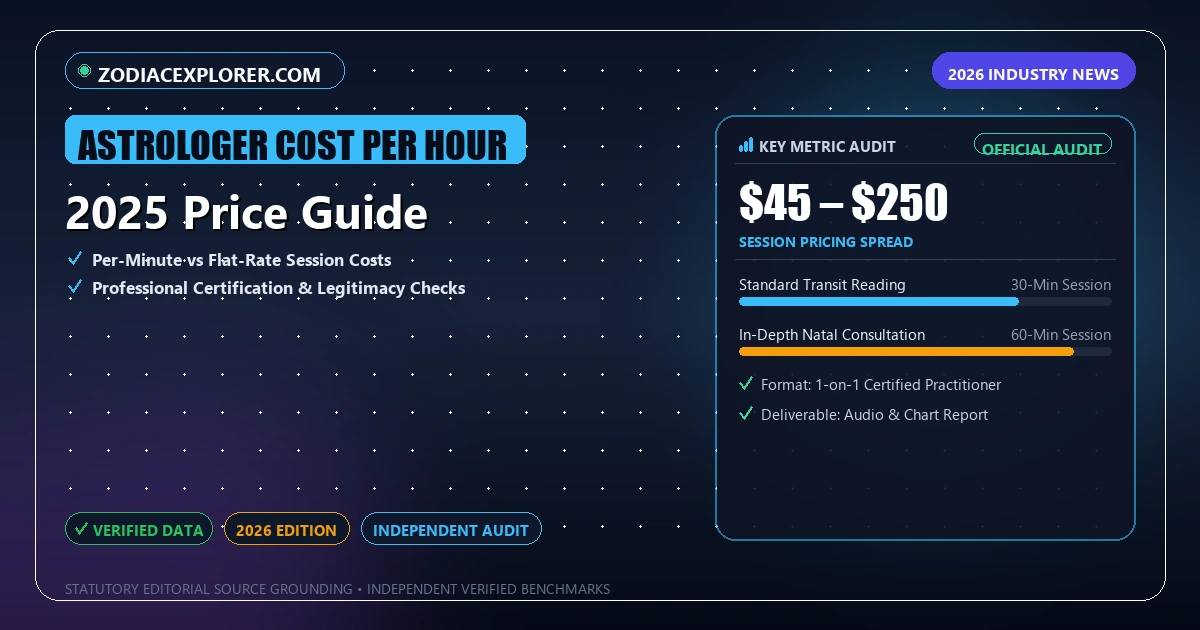2025 Price Guide - Analytical Guide and Verified Benchmarks (astrologer cost per hour)