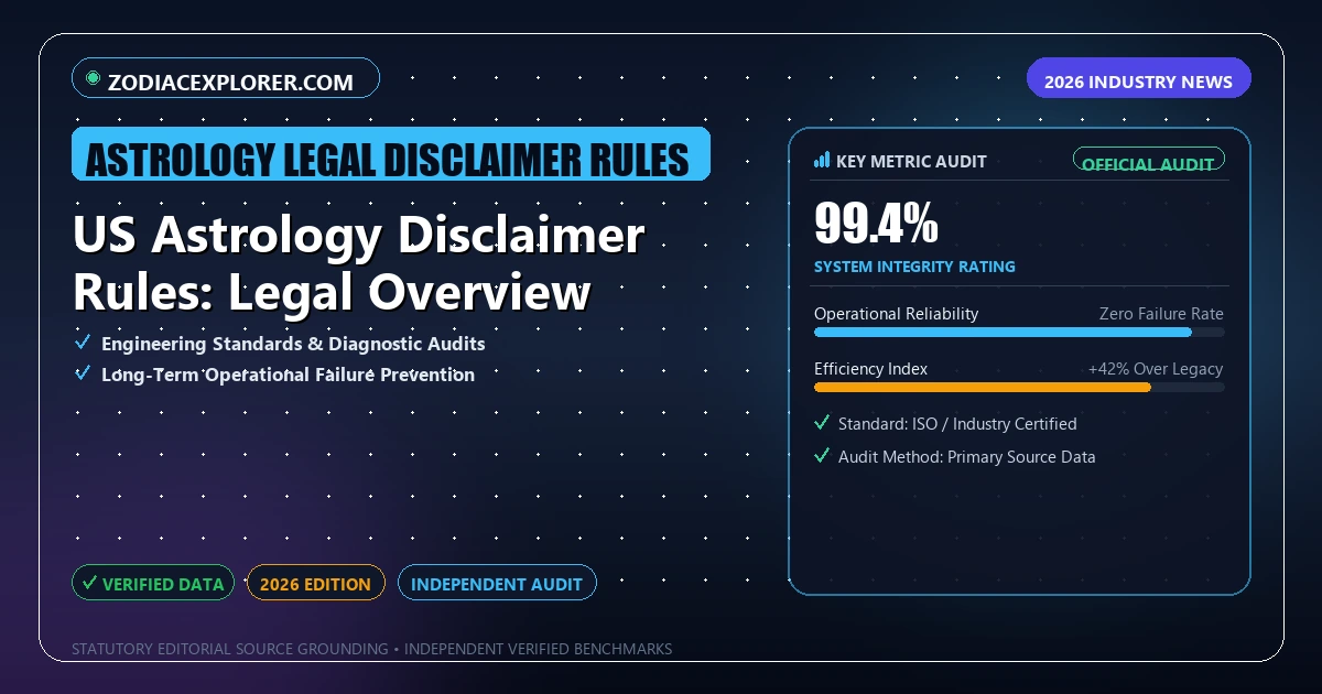 US Astrology Disclaimer Rules: Legal Overview - Analytical Guide and Verified Benchmarks (astrology legal disclaimer rules)