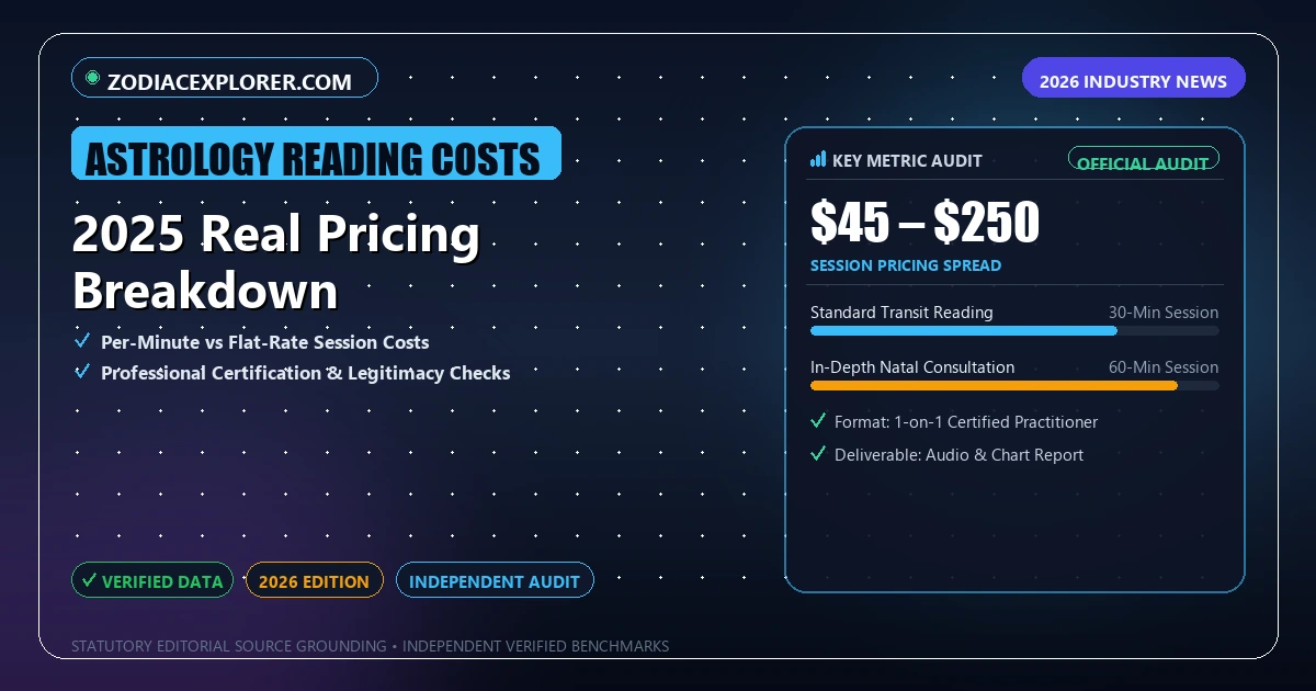 2025 Real Pricing Breakdown - Analytical Guide and Verified Benchmarks (astrology reading costs)