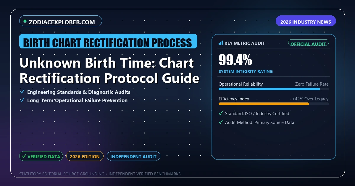 Unknown Birth Time: Chart Rectification Protocol Guide - Analytical Guide and Verified Benchmarks (birth chart rectification process)
