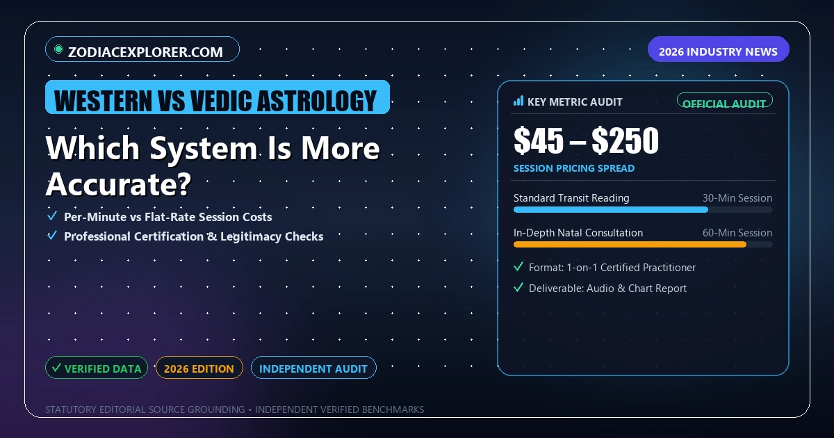 Which System Is More Accurate? - Analytical Guide and Verified Benchmarks (western vs vedic astrology)