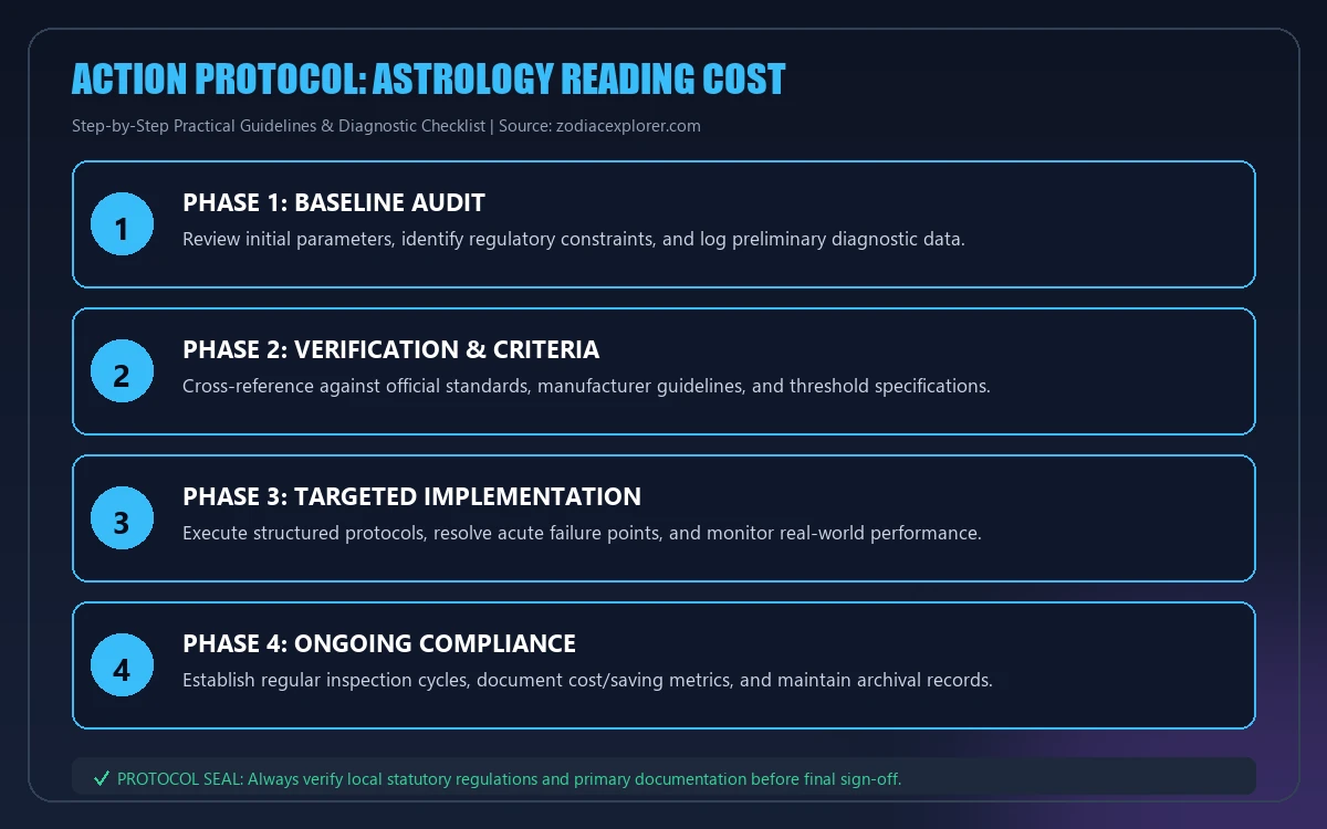 Step-by-step implementation protocol for astrology reading cost