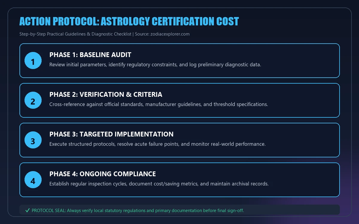 Step-by-step implementation protocol for astrology certification cost
